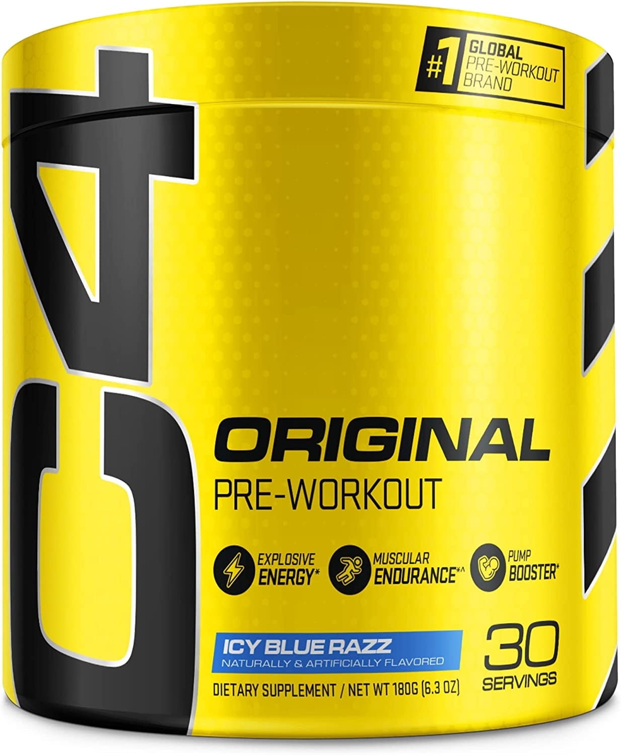 C4 Original Pre-Workout Powder, Icy Blue Razz, 30 Servings