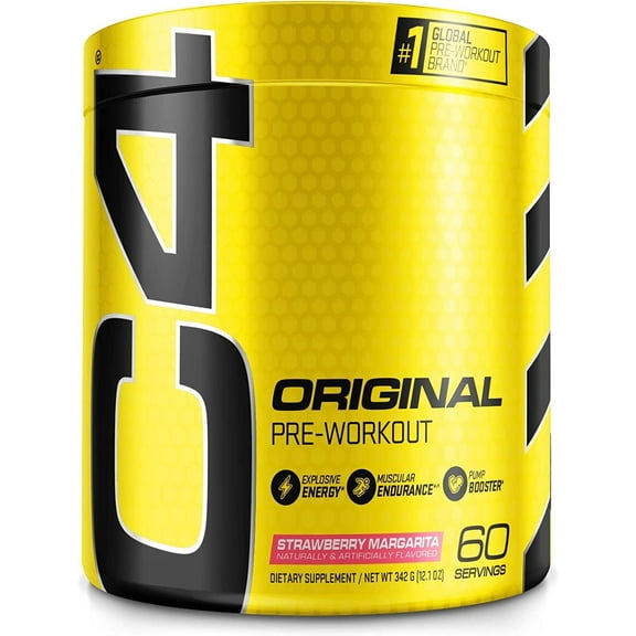 C4 Original Pre-Workout Powder, Strawberry Margarita, 60 Servings