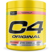 C4 Original Pre Workout   For Endurance, Focus & Performance with 200mg Caffeine, Beta-Alanine, Creatine Nitrate, L-Arginine & PeptiPump   Sugar Free, 30 Servings, Watermelon