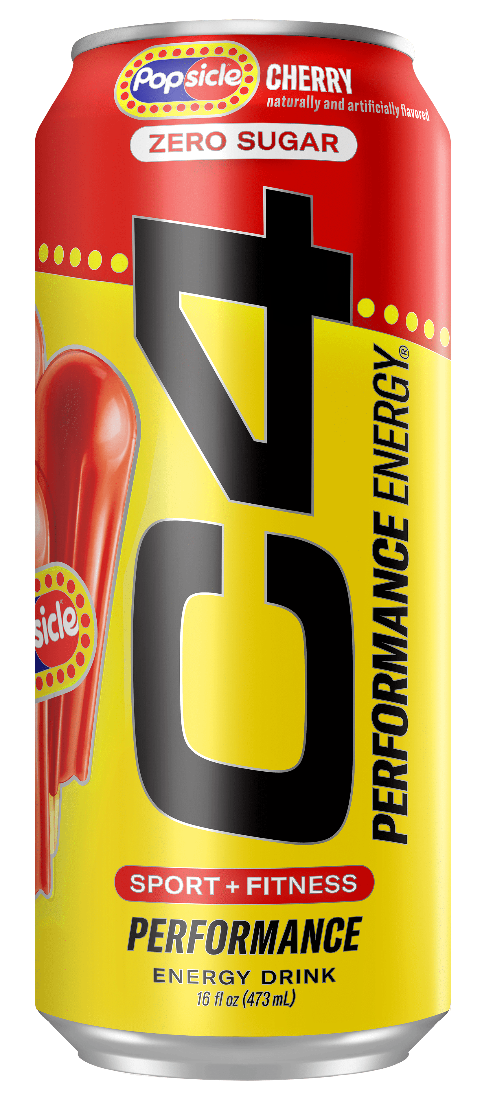 Cellucor C4 Performance Energy Drink, Cherry Popsicle, 16 oz, 1 Can