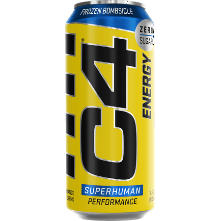 C4 Energy Drink + Frozen Bombsicle + Zero Sugar + Explosive Energy + 16oz Single Can