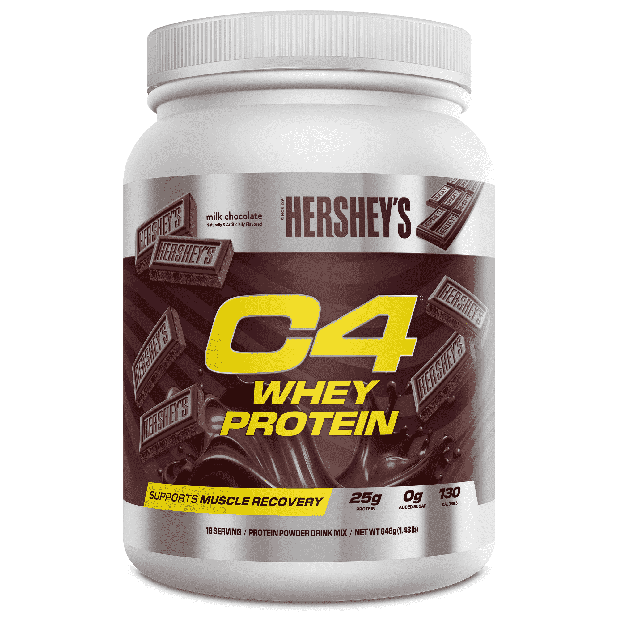 C4 Pro Whey Protein Powder, Hershey's Milk Chocolate Flavor, 25g of Protein, 18 Servings