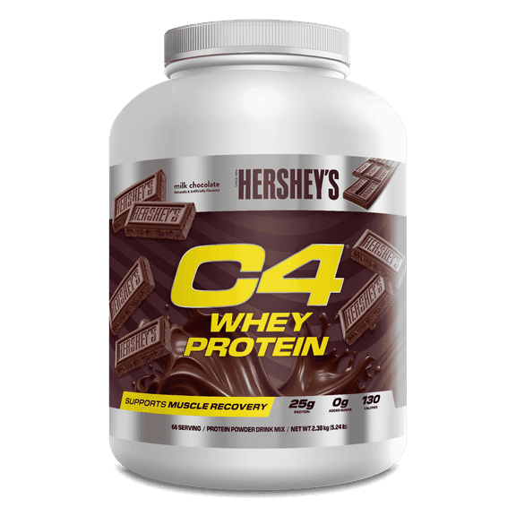 C4 Pro Whey Protein Powder, Hershey's Milk Chocolate Flavor, 25g of Protein, 66 Servings