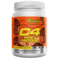 C4 Whey Protein Powder, Reese's Peanut Butter Cup Flavor, 25g of Protein, 18 Servings