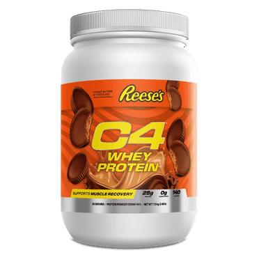 C4 Pro Whey Protein Powder, Reese's Peanut Butter Cup Flavor, 25g of Protein, 28 Servings