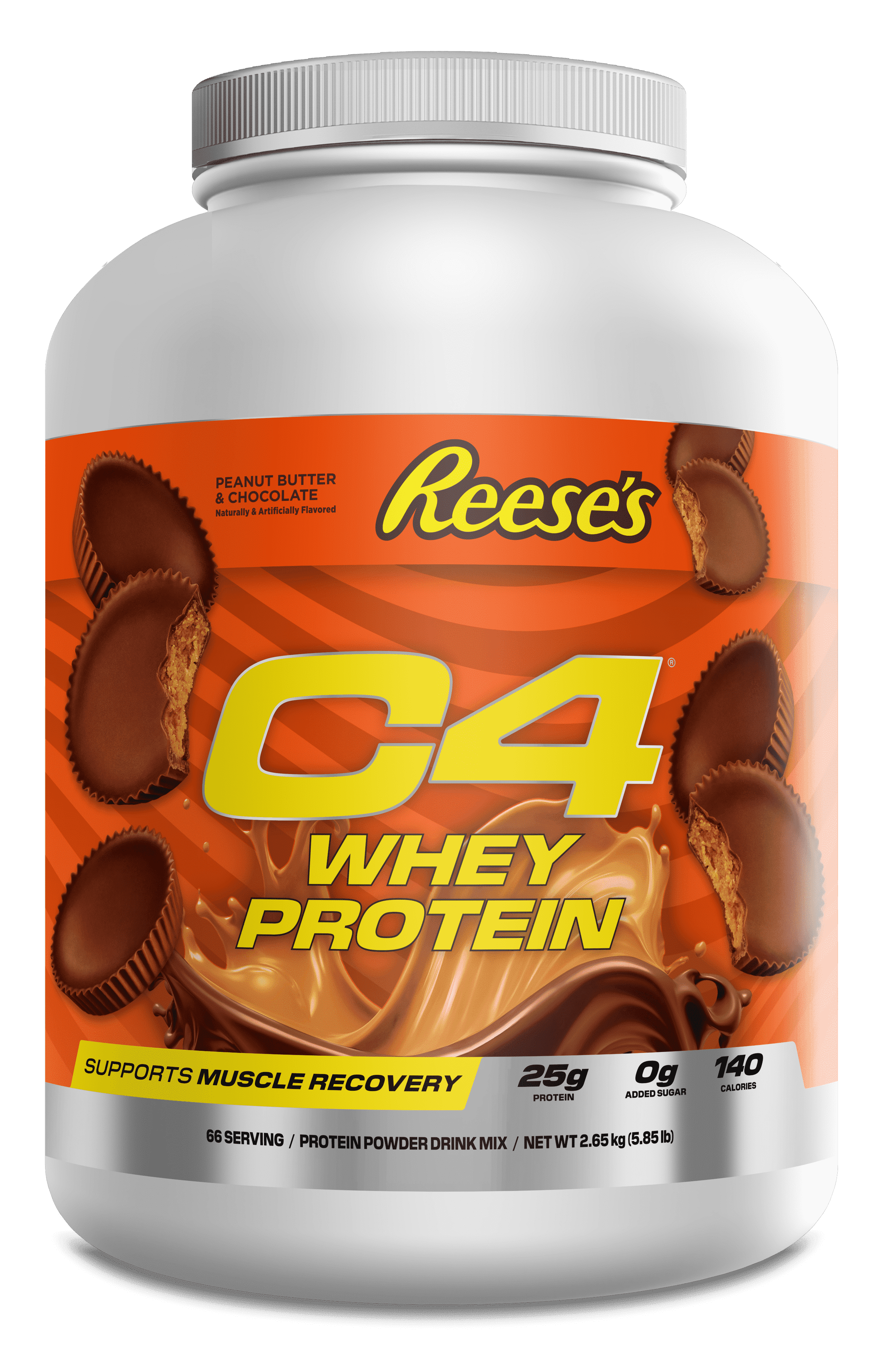 C4 Pro Whey Protein Powder, Reese's Peanut Butter Cup Flavor, 25g of Protein, 66 Servings