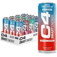thumbnail image 1 of C4 Smart Energy Drink, Berry Breeze Variety Pack Flavor, Zero Sugar, Carbonated, 12 oz can (12 Pack), 1 of 7