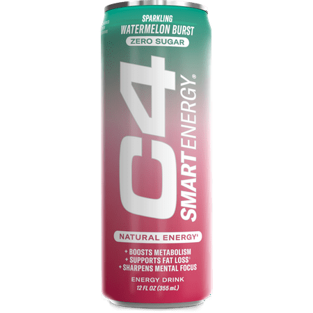 C4 Smart Energy, Sparkling Watermelon Burst, 12oz, Single Can