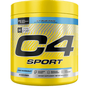 C4 Sport Pre-Workout Powder, Icy Blue Razz, 20 Servings