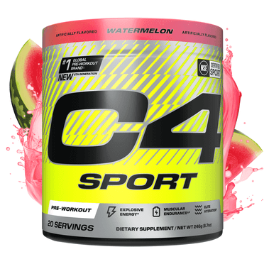 C4 Sport Pre-Workout Powder, Watermelon, 30 Servings