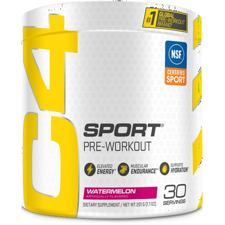 C4 Sport Pre-Workout Powder, Watermelon, 30 Servings