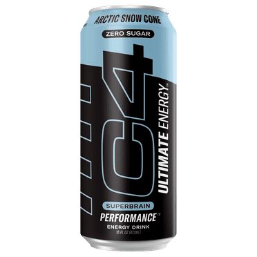 C4 Ultimate Energy Drink, Arctic Snow Cone, 16oz, Single Can