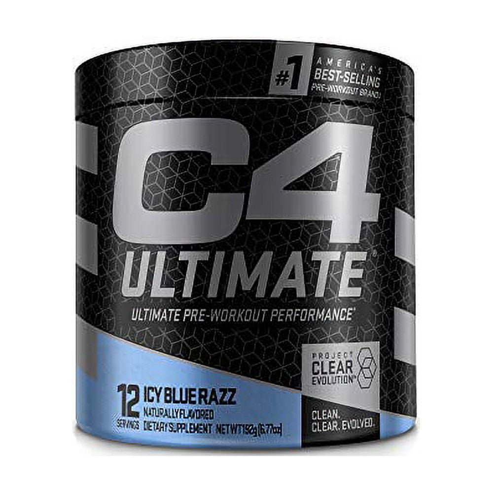 Cellucor C4 Ultimate Pre Workout Powder ICY Blue Razz Sugar Free