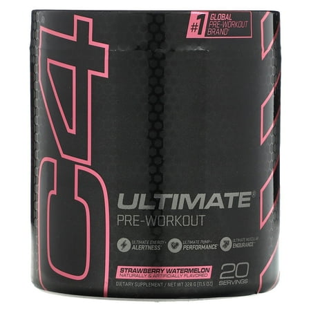 C4 Ultimate Pre-Workout Powder, Strawberry Watermelon, 20 Servings