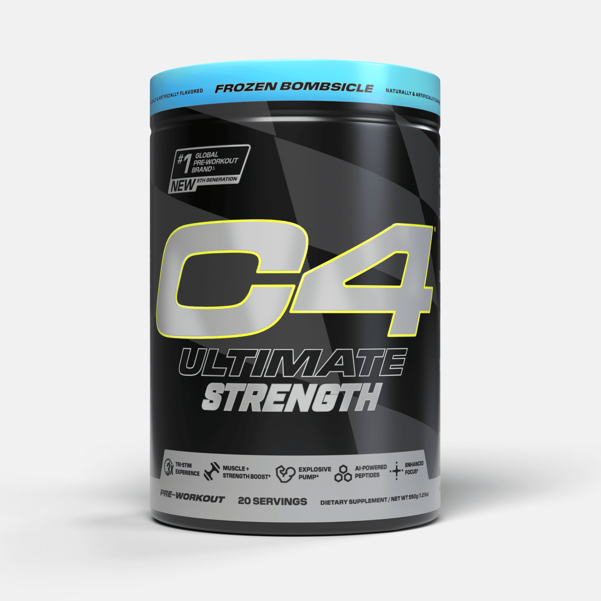 Cellucor C4 Ultimate Strength PreWorkout Powder Frozen Bombsicle, 20