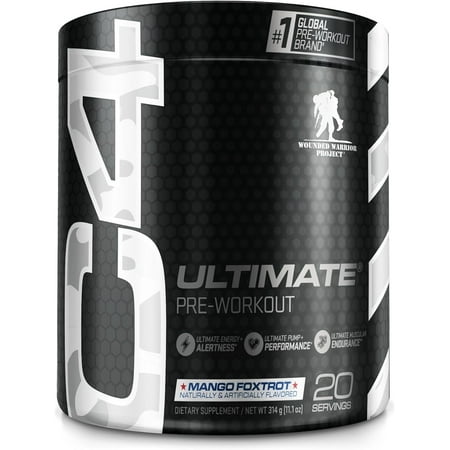 C4 Ultimate x WWP Pre Workout Powder, Mango Foxtrot, 20 Servings