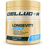 Cellucor Longevity Creatine + NAD+ Powder   Muscle Strength, Recovery & Healthy Aging Cellular Energy Formula, Unflavored, 25 Servings