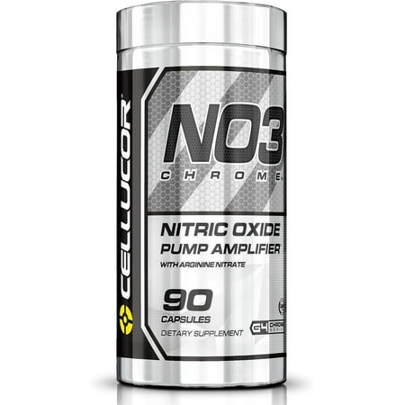Cellucor NO3 Chrome, Nitric Oxide Pump Amplifier, 90 Capsules