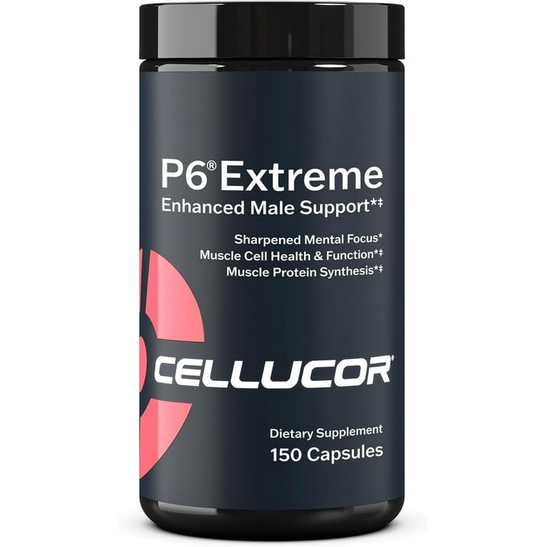 Cellucor P6 Extreme Male Support Capsules, Testosterone Booster