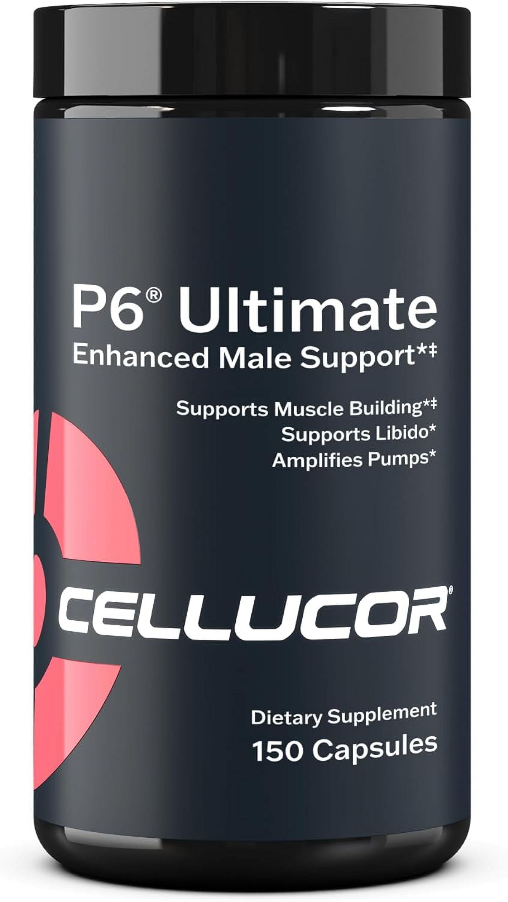 Cellucor P6 Ultimate Testosterone Booster, Muscle Growth, Energy, 150