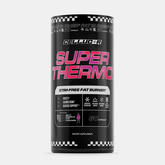 Cellucor Super Thermo Stim-Free Fat Burner, 60 Capsules (30 Servings)