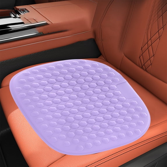 Cellular Gel Car Seat Cushion,Summer Cooling Ice Silk Pad,Pressure Relieving Non-Slip Mat,Washable Breathable Cover,For Car,Office Chair,Sedentary Discomfort Relief