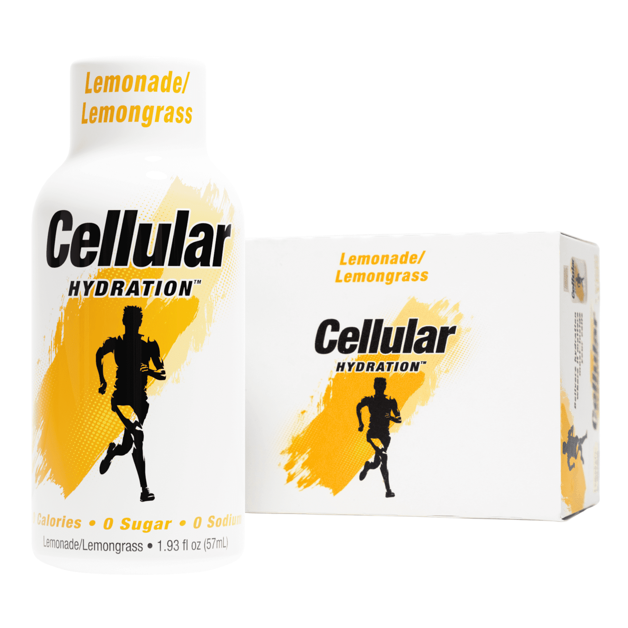 Cellular Hydration Shots Lemonade Lemongrass Water – 12 pack of 1.93 fl oz – Electrolytes – Amino Acids – Zero Sugar – Zero Sodium – Vegan – Gluten-Free