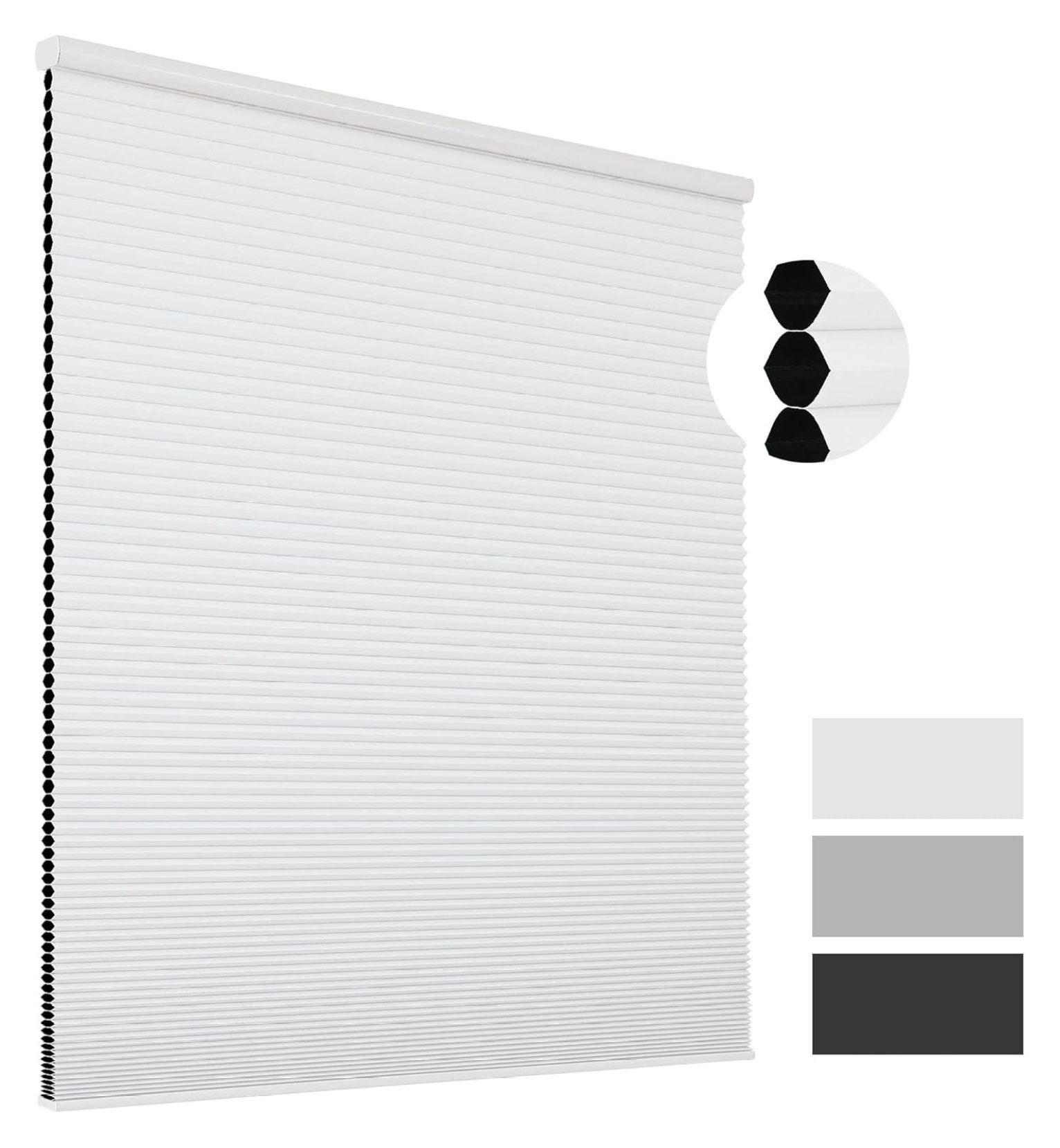Cellular Shades Cordless, Blackout Shades Cellular Blinds for Indoor