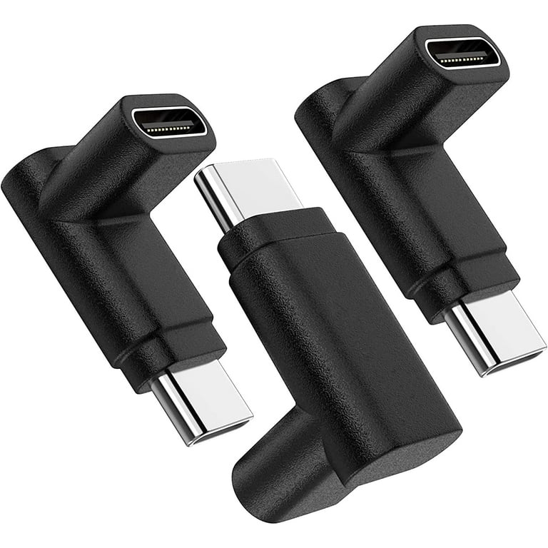 Cellularize USB C 90 Degree Adapter Up Down (3 Pack) Right Angle