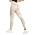 thumbnail image 1 of Cellulite 3D Leggings for Women No Curling Lift Pants No Front Seam Leggings 3D Gym Leggings for Women Anti Cellulite Leggings Smile Contour Activewear Tights Scrunch Butt Compression Legging Beige L, 1 of 8