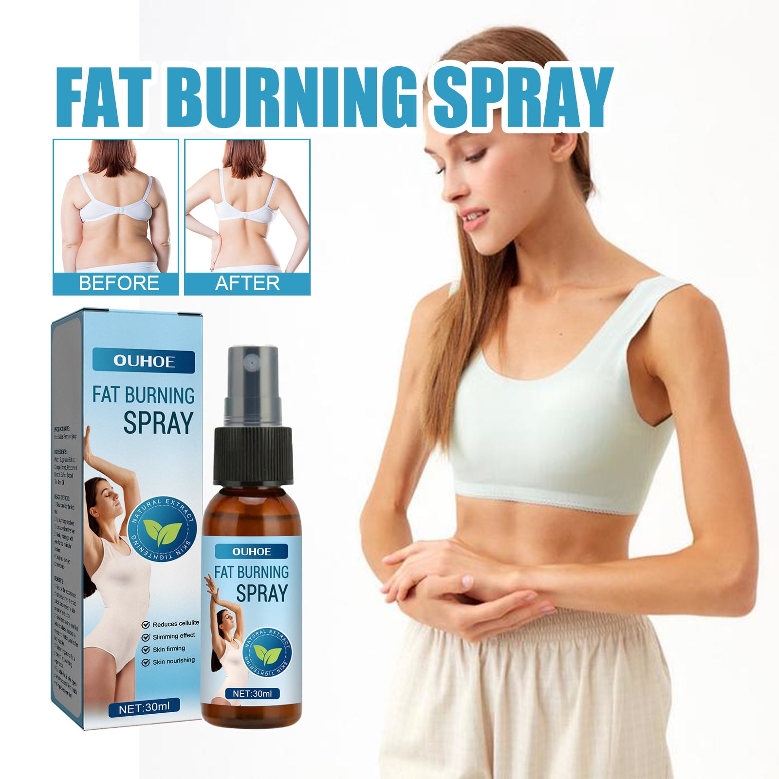 Cellulite Body Spray, Saggy Skin Tightening Herbal Spray, Anti