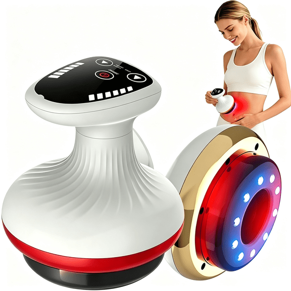 Cellulite Care Device,Cellulite Remover,Cellulite Suction Massager Tool,Firmer,More Toned Skin,4-in-1 Portable Guasha Device Rechargeable Body Massage Tool,9 Suction Levels & Heating