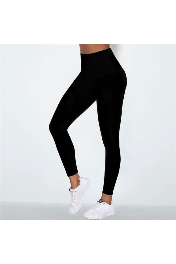 Cellulite Compression 3D Leggings Full Length Buttery Soft Yoga Pants Tummy Control Compression Pants No Curling Lift Pants Booty Butt Lifting Leggings 3D Gym Leggings for Women Black XL