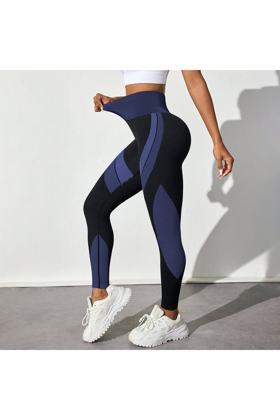 Cellulite Compression 3D Leggings Push Up Yoga Pants Redefine Your Silhouette Effortlessly High Waisted Leggings Tummy Control Compression Pants Pants for Workout Running Athletic Breathable Blue XL