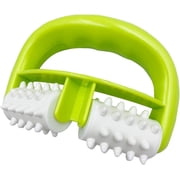 Cellulite Massage, Fascia Blaster Tool with Two-Wheel Massage Handle,Relax Muscles to Relieve Stress,Increases Blood Circulation,Apply to Arm/Shoulder/Leg/Back/Buttocks/AbdomenGreen