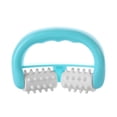 thumbnail image 1 of Cellulite Massage, Manual Roller Massage with Two-Wheel Massage Handle,Relax Muscles to Relieve Stress,Increases Blood Circulation,Apply to Arm/Shoulder/Leg/Back/Buttocks/Abdomen(Blue), 1 of 1