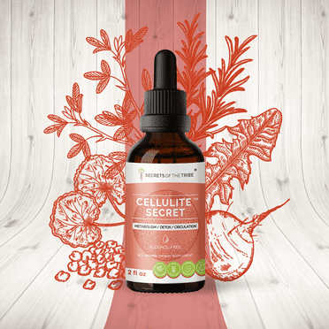 Cellulite Secret Alcohol-FREE Extract, Tincture, Glycerite Gotu Kola, Alfalfa, Rosemary, Dandelion, Beetroot, Fenugreek Metabolism / Detox / Circulation 2 oz