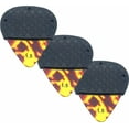 thumbnail image 1 of Celluloid Guitar Pick with Removable Dynamic Knurl Rubber Grip Size: 1.50 (3 pack), 1 of 4