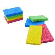 Cellulose Pop Up Sponges, Large, Natural and Compressed, Multiple Use for Dishes Washing, Kitchen Cleaning, 8 Pack