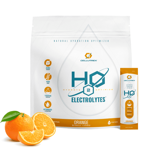 Cellutrex H2O ELECTROLYTES - Orange | Zero Sugar Electrolyte Powder