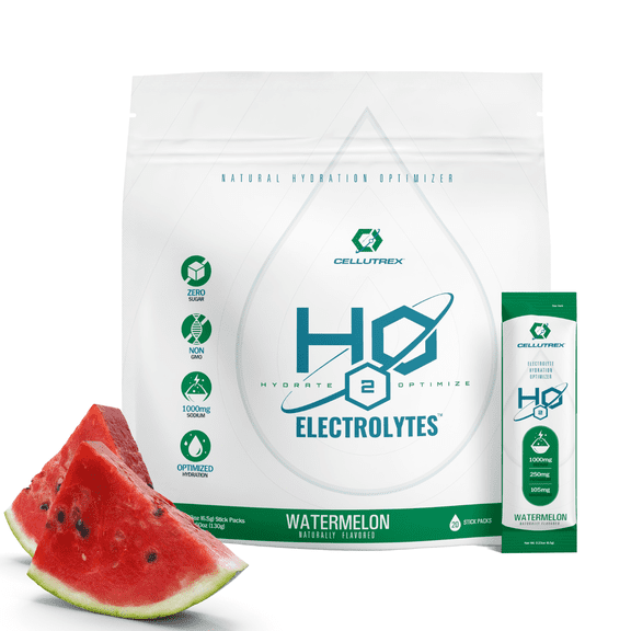 Cellutrex H2O ELECTROLYTES - Watermelon | Zero Sugar Electrolyte Powder