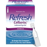 REFRESH Lubricant Eye Gel Drops, Single-Use Containers, 30 Count Pack