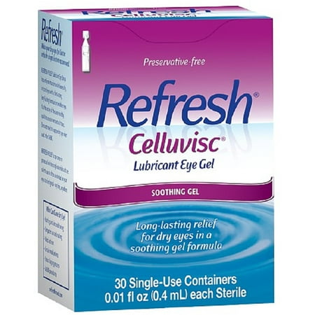 Celluvisc Lubricant Eye Gel Single-use Containers 30 Ea, Safe to use as often as needed. By Refresh