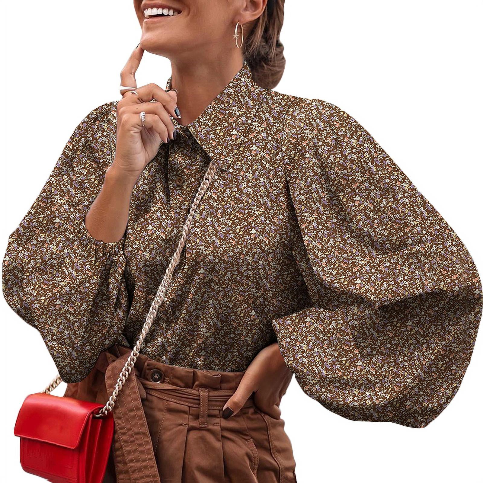 Celmia Women s Floral Print Puff Sleeve Blouse Kosovo Ubuy