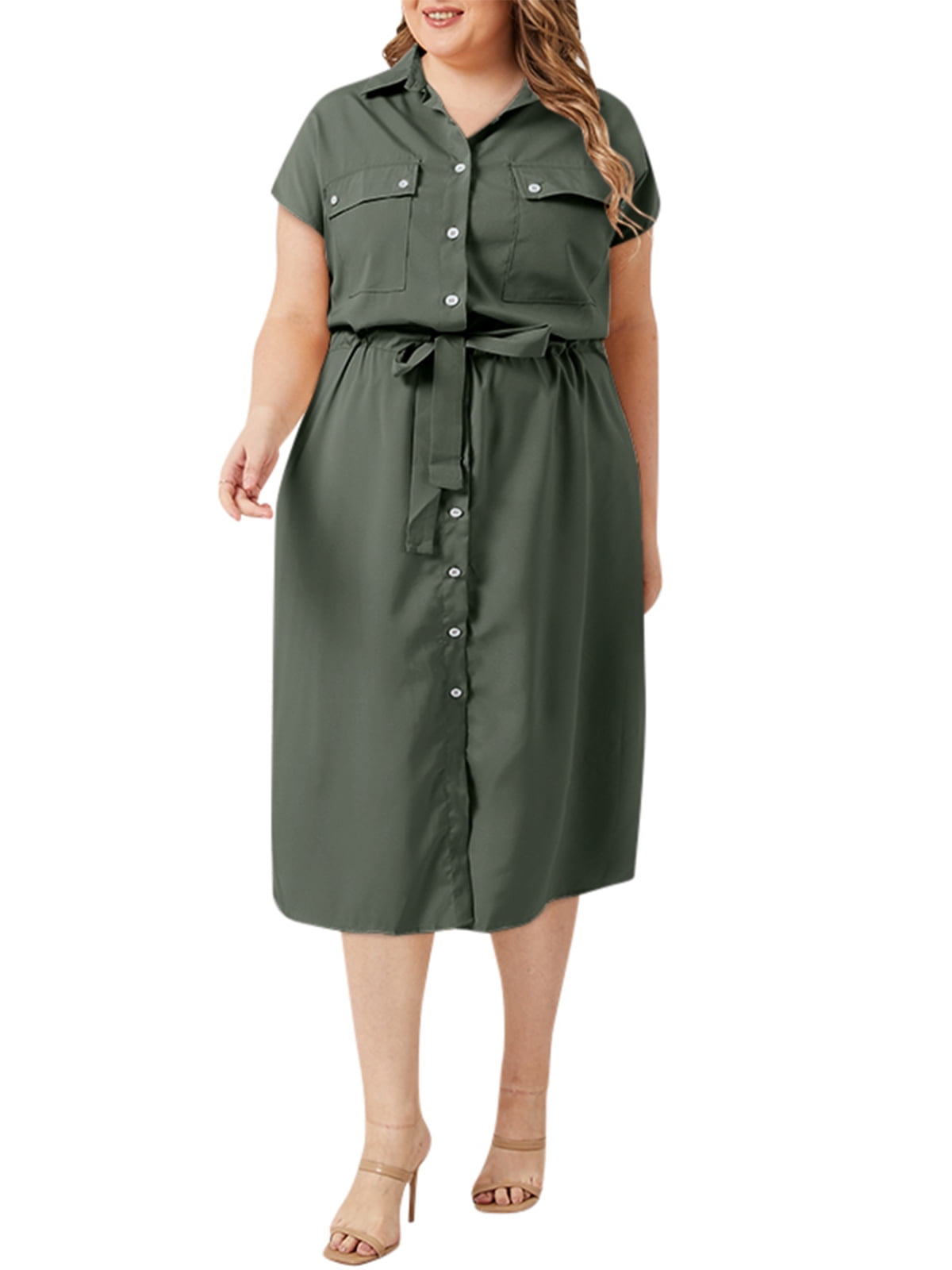 chinese dress ladies LMSXCT Women Cotton and Linen Shirt Dress Plus Size Casual Loose Maxi  Dresses Solid Color Roll Up Long Sleeve Beach Dress at Amazon Women's  Clothing store main image 1
