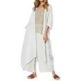 thumbnail image 1 of Celmia Women Wild Open Front Long Sleeve Draped Shirt Cardigan, 1 of 8