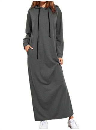Long Sleeve Hooded Dress