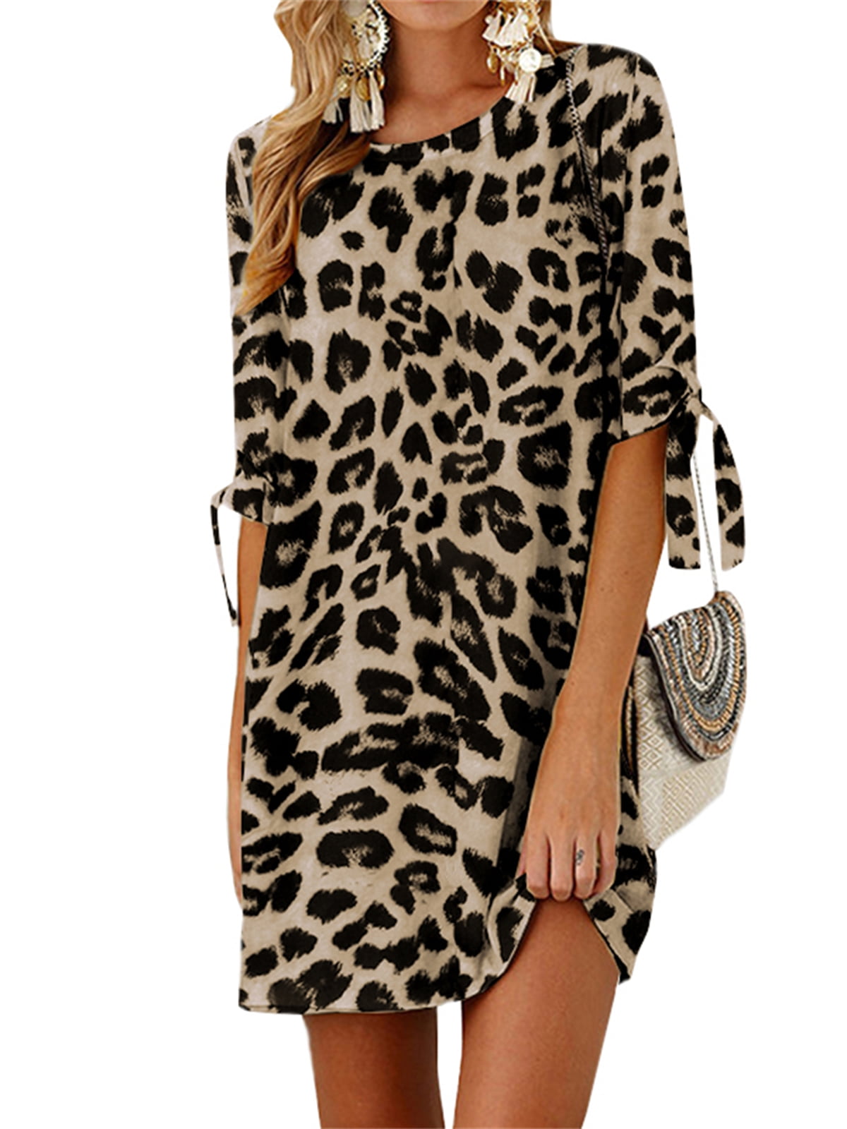 half black half leopard dress Multi Leopard Print Mesh Sleeveless Ruched Side Split Midi Dress – AX Paris