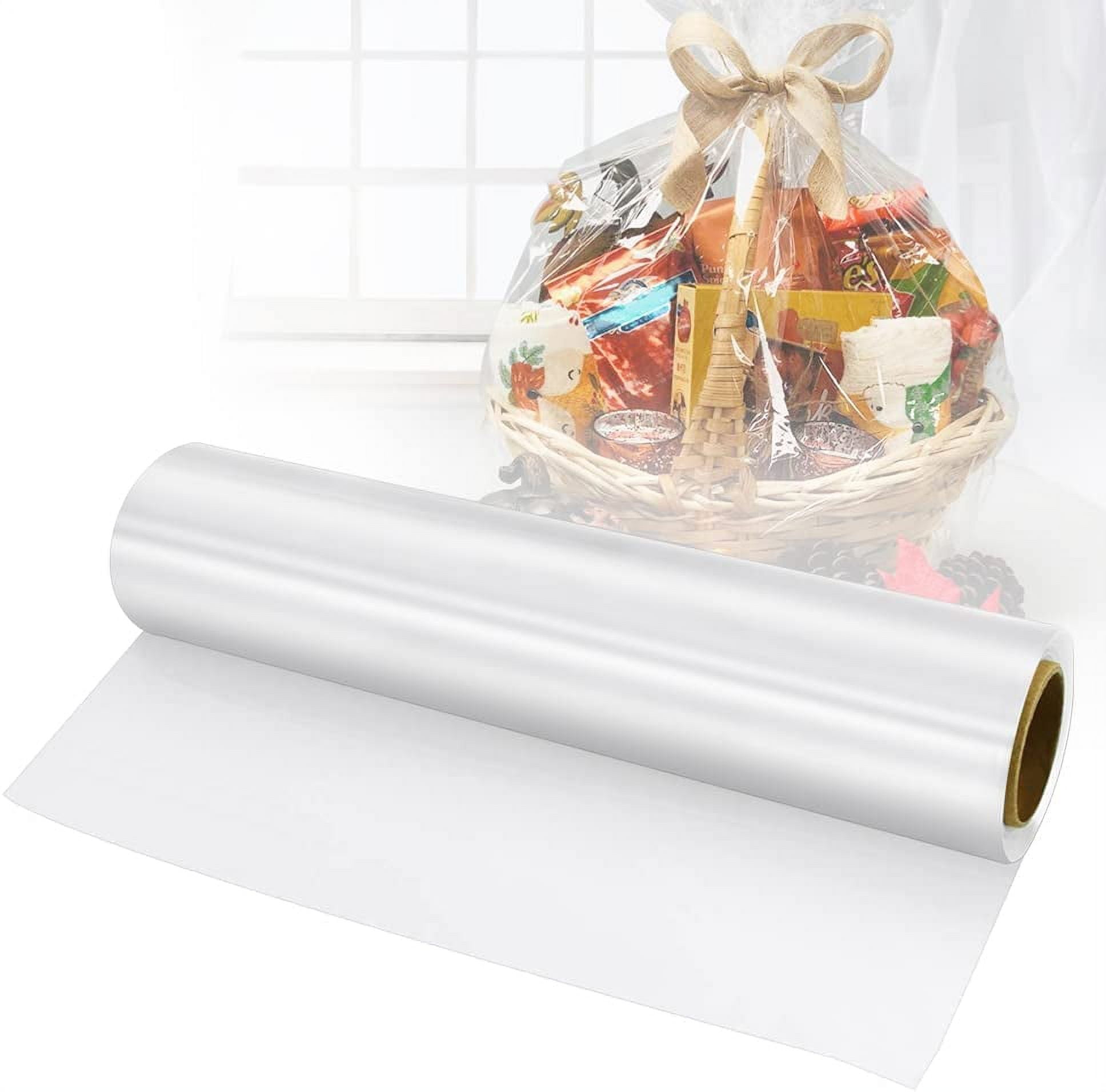 100 Ct Mylar Foil Sheets For Gift Wrapping Gift Basket Filler - 20