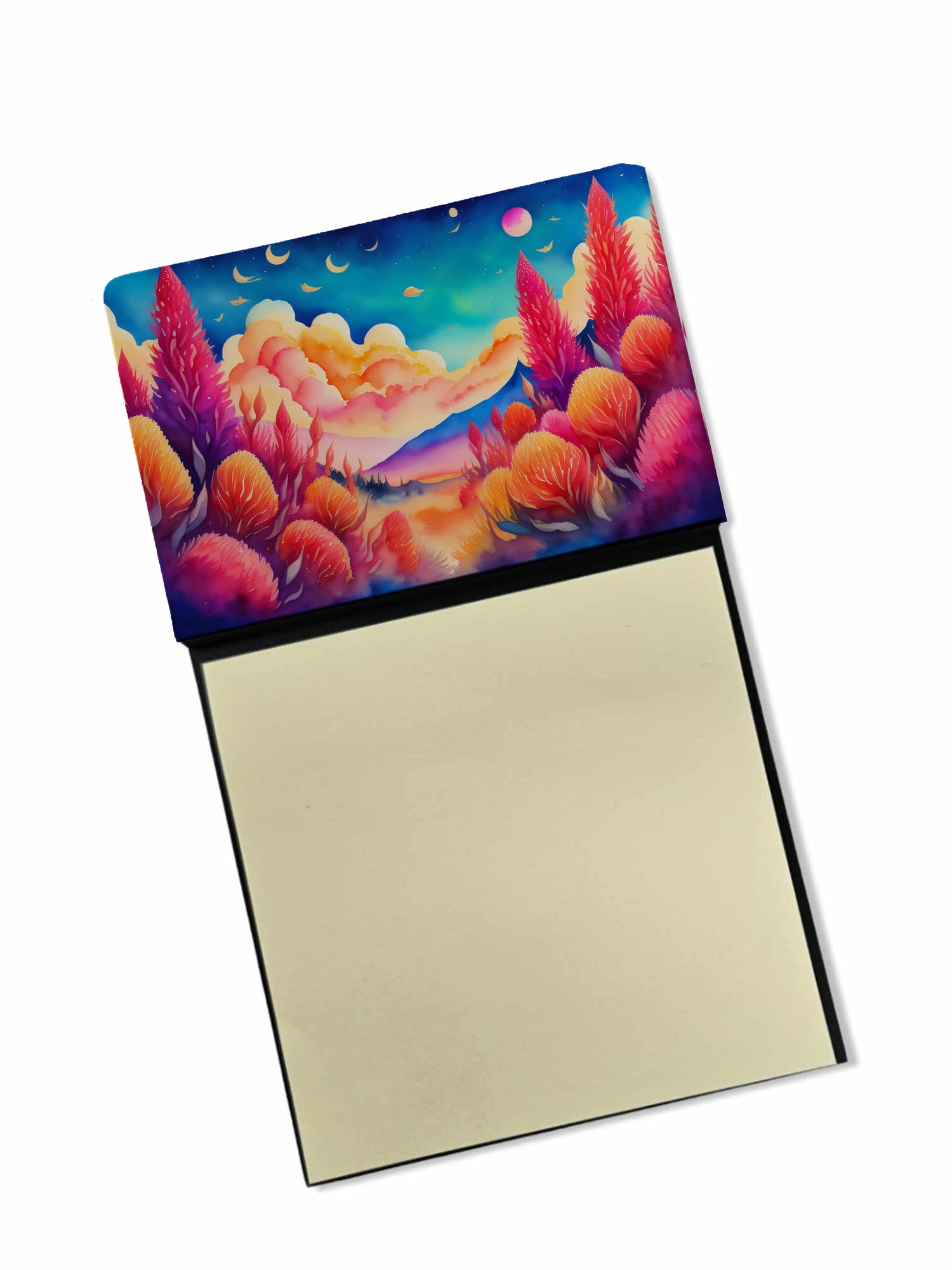 Celosia in Color Sticky Note Holder 3.25 in x 5.25 in